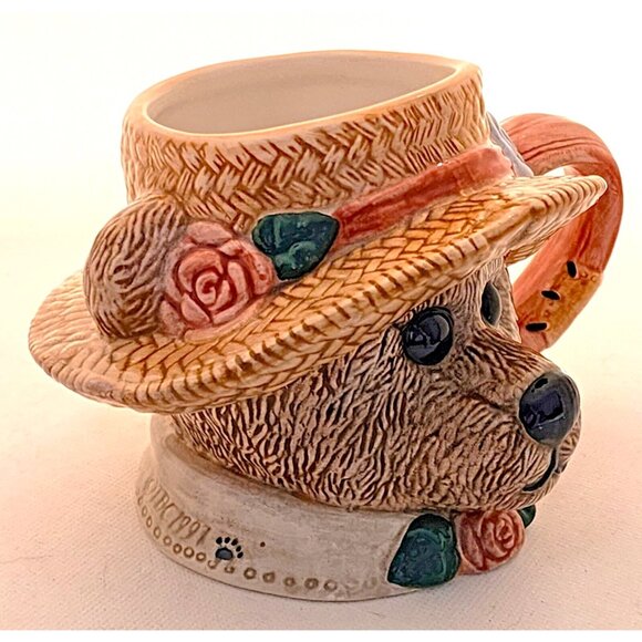 MUG-THE BOYDS COLLECTION-MS. BRUIN-"Afternoon Tea"-Plant Holder-Numbered Edition - Picture 6 of 13